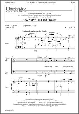 How Very Good and Pleasant